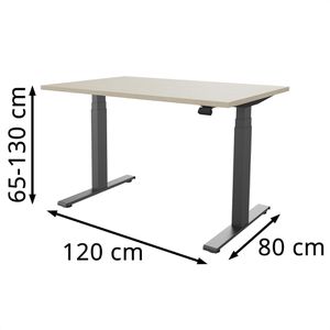 Produktbild für Schreibtisch fm-Büromöbel fouraction ahorn / anthrazit
