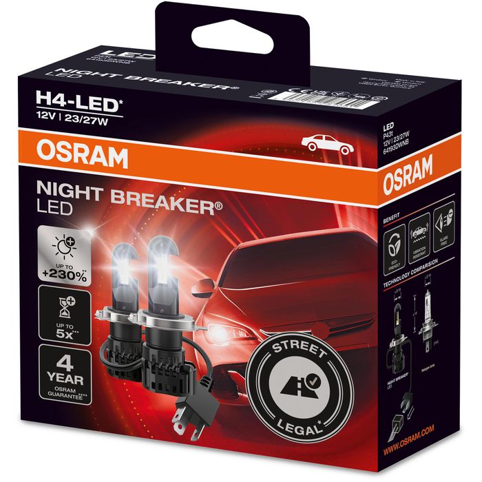 OSRAM H7 LED Night Breaker mit Zulassung 64210DWNB - Online-Shop
