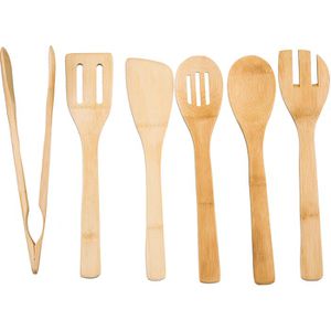 Produktbild für Küchenhelfer-Set Zeller Bamboo 25274, mit Behälter