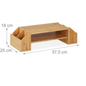 Produktbild für Monitorständer Relaxdays 10039876, Bambus