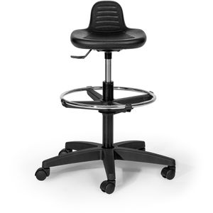 Produktbild für Arbeitsstuhl Topsit IND000004, schwarz