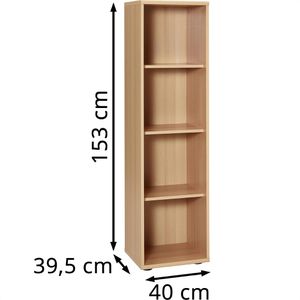 Produktbild für Aktenregal Möbelpartner Serie 4000, aus Holz