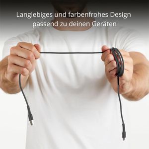 Produktbild für Ladekabel SBS TECABLEMICROC15K, schwarz, 1,5m