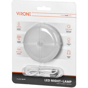 Produktbild für Nachtlicht Virone LA-9, LED, mit Akku
