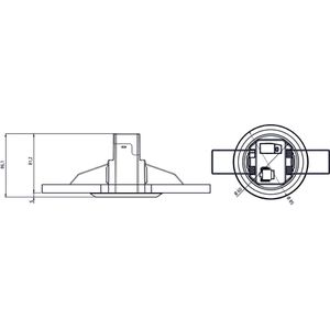 Produktbild für Bewegungsmelder Theben theMova S360-101FLAT DE PIR