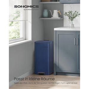 Produktbild für Mülleimer Songmics LTB593Q02, mitternachtsblau