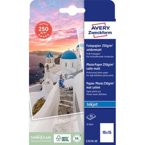 Produktbild für Fotopapier Zweckform C2570-20 Premium, für Inkjet, 10 x 15 cm
