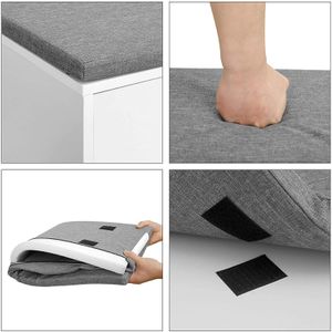 Produktbild für Schuhbank Vasagle LHS21WT, weiß, aus Holz