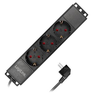 Steckdosenleiste LogiLink PDU3B01, PDU, 2m Kabel