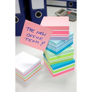 Produktbild für Haftnotizen Info Sticky Notes Cubes, 5654-68, neon