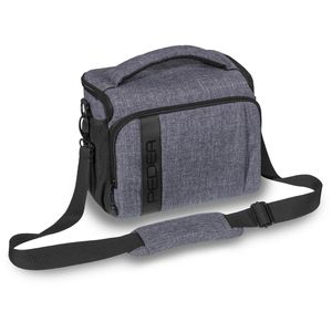 Kameratasche Pedea FASHION Gr. XL, aus Polyester, grau
