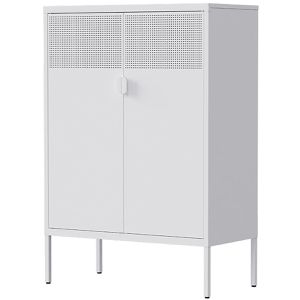 Highboard FlexiSpot CB10B-Standard, weiß aus Metall