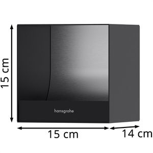 Produktbild für Toilettenpapierhalter hansgrohe XtraStoris 56065670, schwarz