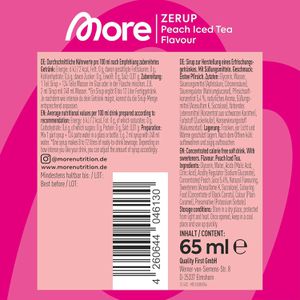 Produktbild für Sirup More Zerup Eistee Pfirsich, zuckerfrei