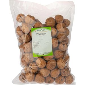 Naturix24 Walnüsse ganze Nüsse, mit Schale, naturbelassen, 1kg