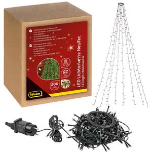 Produktbild für Lichterkette Idena 31040, NewTec, 200 LED, innen + außen