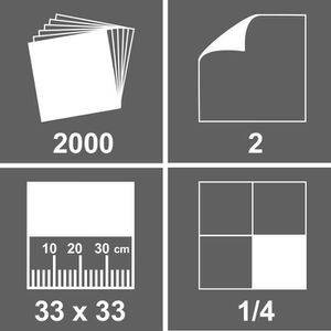 Produktbild für Servietten Tork Lunch Advanced 477149, weiß