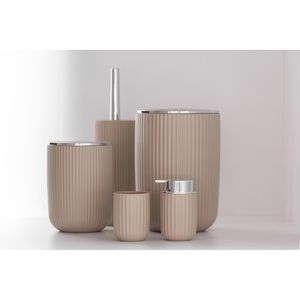 Produktbild für Zahnputzbecher Wenko Agropoli, beige, aus Kunststoff