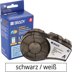 Produktbild für Schriftband Brady M21-500-595-WT-BK, 12,7mm