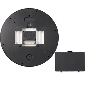 Produktbild für Wanduhr Bresser MyTime LEDsec, Kunststoff, analog, Funkuhr