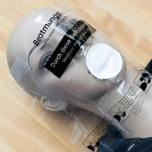 Produktbild für Beatmungsmaske Flexeo schwarz, nach DIN 13154