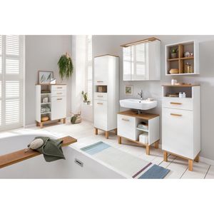 Produktbild für Badschrank Schildmeyer Padua 142179, mit 4 Füßen, weiß