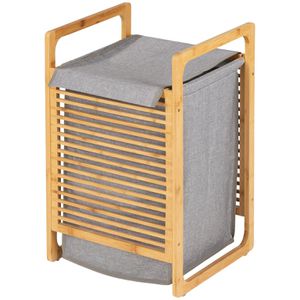 Wäschekorb Wenko Bahari, grau, mit Deckel