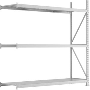 Anbauregal META-Regalbau 20051249, 3 Metallböden