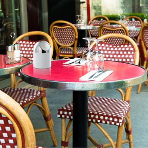 Produktbild für Mülleimer Zeller 27203, weiß/silber