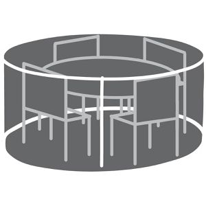 Produktbild für Gartenmöbel-Abdeckung BEST 61000033, hellgrau