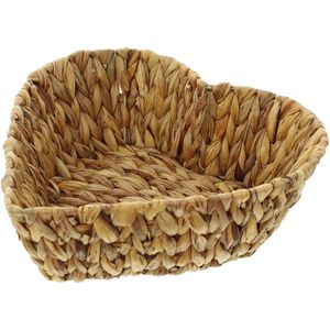 Obstschale Frank-Flechtwaren Herz, Wasserhyazinthe