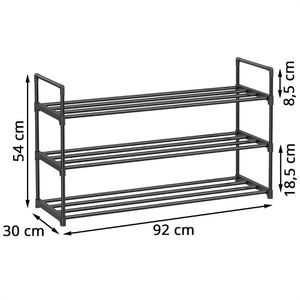Produktbild für Schuhregal Songmics LSA13BK, aus Metall