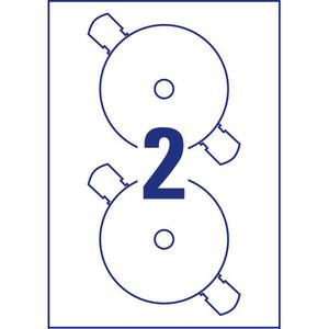 Produktbild für CD-Etiketten Zweckform L7676-25 Super Size, weiß