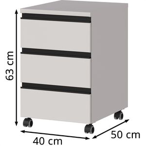 Produktbild für Rollcontainer Germania Bedano 4039-572, aus Holz, kaschmir