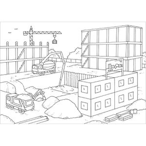 Produktbild für Malbuch Tessloff Mein schönstes Malbuch, Baustelle