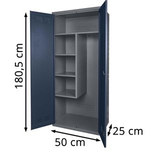 Produktbild für Mehrzweckschrank Küpper 70713, abschließbar, blau