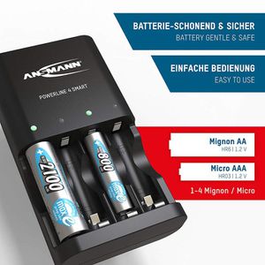 Produktbild für Akku-Ladegerät Ansmann Powerline 4 Smart 1001-0049