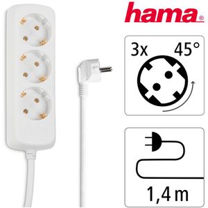 Produktbild für Steckdosenleiste Hama 30391, mit 1,4m Kabel