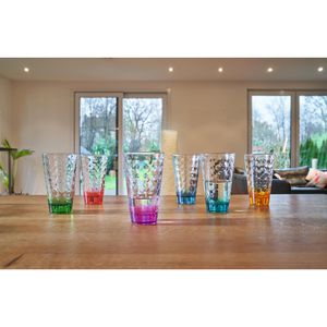 Produktbild für Trinkgläser Leonardo Optic Boden 025923 farbig