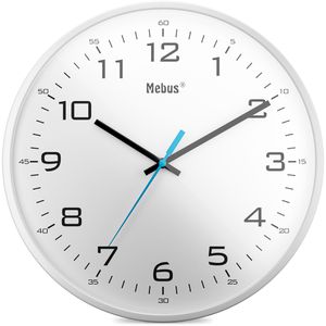 Wanduhr Mebus 16248, Kunststoff, analog, Quarzuhr