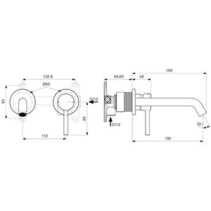 Produktbild für Waschtischarmatur Ideal-Standard Ceraline, A6938AA, verchromt