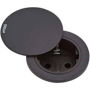 Einbausteckdose EVOline One, mit 3m Kabel