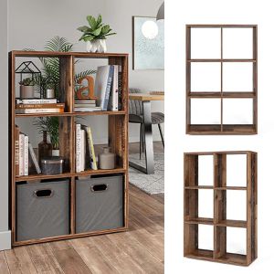 Produktbild für Bücherregal Vicco Karree, dunkelbraun
