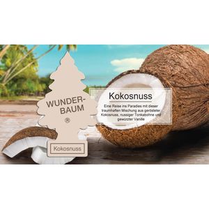 Produktbild für Autoduft Wunderbaum 134204, Kokosnuss