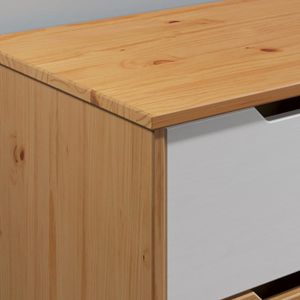 Produktbild für Lowboard CASARIA Borneo 109304, Massivholz, kiefer
