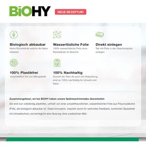 Produktbild für Spülmaschinentabs BiOHY All-in-One Tabs