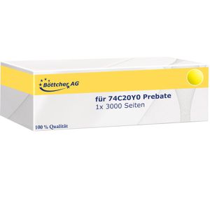 Produktbild für Toner Böttcher-AG für Lexmark 74C20Y0 Prebate