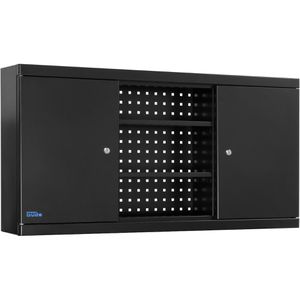 Werkzeugschrank Güde 1200/1 Black Line, aus Metall, schwarz