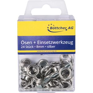 Produktbild für Ösen Böttcher-AG mit Scheiben und Einsetzwerkzeug