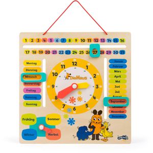 Lernspielzeug small-foot Die Maus - Lernuhr mit Kalender